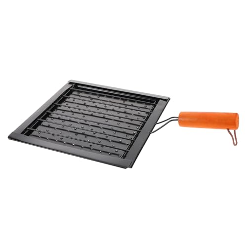 PENIKOKO Klappbares Edelstahl Grillrost mit Holzgriff Multifunktional als Camping Brot und Fischgrill Perforiertes Grillgitter für Hitzezirkulation Kompakt und Leicht für Outdoor Grillen PENIKOKO Klappbares Edelstahl Grillrost mit Holzgriff Multifunktional als Camping Brot und Fischgrill Perforiertes Grillgitter für Hitzezirkulation Kompakt und Leicht für Outdoor Grillen von PENIKOKO