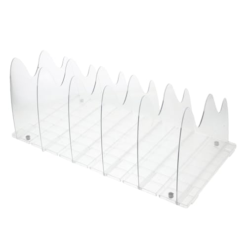 PENIKOKO Klarer Acrylregaltrenner für Kleiderorganisation Verstellbare Trennwände für Schrankregale für Taschen Japanischen Minimalismus Design Langlebig von PENIKOKO