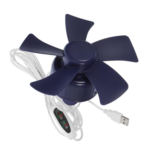 PENIKOKO Kleiner Hängender mit Timer Leiser USB Deckenventilator für Bett und Camping für Schlafräume und Reisen ohne Bohren Montierbar Leicht und Tragbar von PENIKOKO