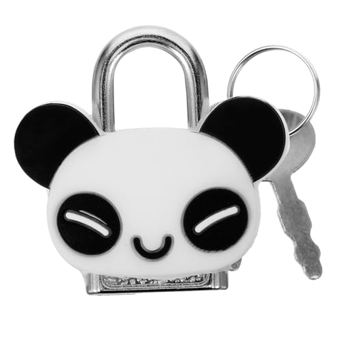PENIKOKO Kleines Panda vorhängeschloss mit Schlüssel Cartoon Metall Mini Schloss für Schränke Rucksäcke Tagebücher und Gym Locker Leichtes Robustes Design für Zuhause und Reisen PENIKOKO Kleines Panda vorhängeschloss mit Schlüssel Cartoon Metall Mini Schloss für Schränke Rucksäcke Tagebücher und Gym Locker Leichtes Robustes Design für Zuhause und Reisen von PENIKOKO