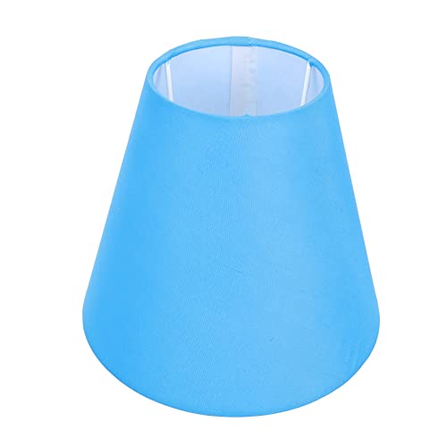 PENIKOKO Lampenfassung Lampenschirm Eleganter Stoff Lampenschirm für Tischlampen Stehlampen und Hängelampen Blau Vielseitig Einsetzbar Einfache Montage von PENIKOKO