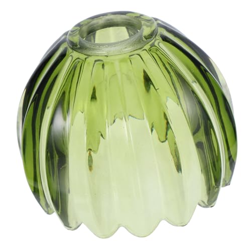 PENIKOKO Glaslampenschirm Im Kürbisdesign Kleiner Grüner Pendelleuchten-schutz Aus Glas Für Deckenleuchten Ersatz-lampenschirm Für Leselampe Am Bett von PENIKOKO