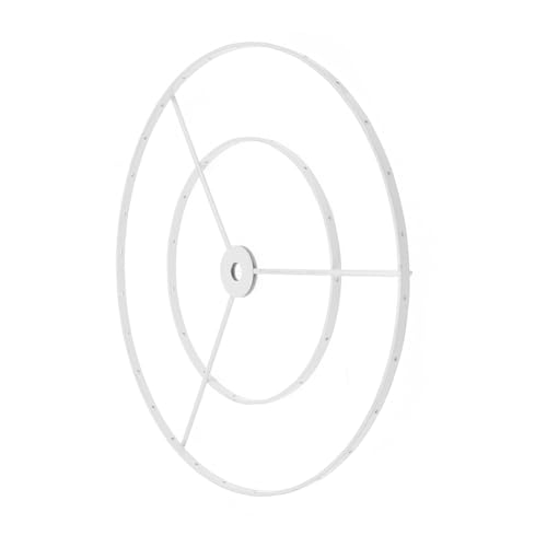 PENIKOKO Lampenschirmhalter aus Weißem Eisen Metallring Lampenschirmrahmen für Kronleuchter und Deckenleuchten Robustes DIY Zubehör für Hängelampen Elegant und Langlebig PENIKOKO Lampenschirmhalter aus Weißem Eisen Metallring Lampenschirmrahmen für Kronleuchter und Deckenleuchten Robustes DIY Zubehör für Hängelampen Elegant und Langlebig von PENIKOKO