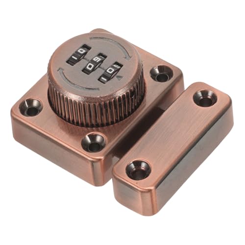 PENIKOKO Mechanisches Zahlenschloss für Schranktüren Robustes Kombinationsschloss mit Schraubbefestigung Rostbeständig für Spinde und Schranksicherheit ohne Schlüssel Einfache Bedienung von PENIKOKO