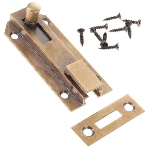 PENIKOKO Messing Türschloss Flush Bolt Rostfrei Hohe Härte Stabile Verriegelung für Zimmertür und Schrank Einfache Montage mit Schrauben Langlebiger Schutz für Privatsphäre und Objekte PENIKOKO Messing Türschloss Flush Bolt Rostfrei Hohe Härte Stabile Verriegelung für Zimmertür und Schrank Einfache Montage mit Schrauben Langlebiger Schutz für Privatsphäre und Objekte von PENIKOKO