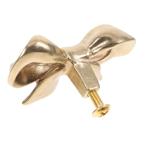 PENIKOKO Messinggriffe Möbel Bowknot Schrankknauf Vintage Dekorativer Bowknot Möbelgriff für Kommode und Einfache Montage Glatte Oberfläche Langlebig von PENIKOKO