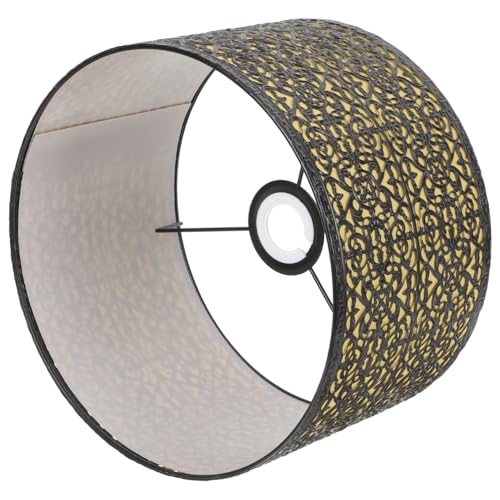 PENIKOKO Metall Lampenschirm Ersatz Dekorativer Tischlampenschirm mit Filigranem Muster Langlebig und Leicht Einfache Montage Passende für Schreibtisch Stehlampen Modernes Design für Büro von PENIKOKO