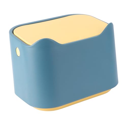 PENIKOKO Mini Mülleimer mit Deckel Kompakter Desktop abfalleimer für Küche und Büro Vielseitiger Müllbehälter aus Robustem Material Platzsparend für Kleine Räume und Recycling Geeignet PENIKOKO Mini Mülleimer mit Deckel Kompakter Desktop abfalleimer für Küche und Büro Vielseitiger Müllbehälter aus Robustem Material Platzsparend für Kleine Räume und Recycling Geeignet von PENIKOKO