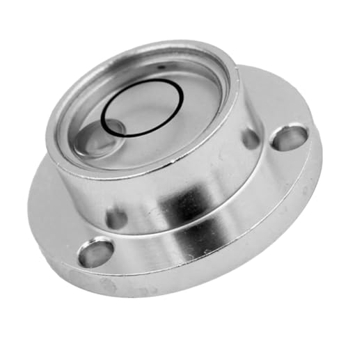 PENIKOKO Mini Wasserwaage aus Edelstahl Präzise Rundlibelle Kompakt und Multifunktional Tragbar für Camping Wohnmobil und Wohnwagen Einsetzbares Pocket Leveler Tool von PENIKOKO