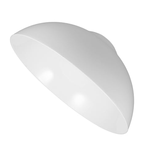 PENIKOKO Moderner Acryl Lampenschirm Weiß für Fassung Ersatz Lampenschirm Deckenleuchte Minimalistisches Design Einfache Montage für Wohnzimmer und Schlafzimmer von PENIKOKO