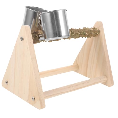 PENIKOKO Papageienständer Aus Holz Für Vogelfutternäpfe Und Sittichsitzstange Natürliche Vogelsitzstange Als Papageienspielzeug Für Schreibtisch Und Büro PENIKOKO Papageienständer Aus Holz Für Vogelfutternäpfe Und Sittichsitzstange Natürliche Vogelsitzstange Als Papageienspielzeug Für Schreibtisch Und Büro von PENIKOKO