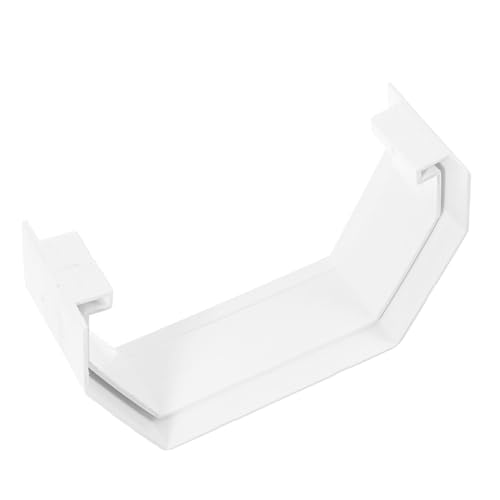 PENIKOKO PVC Dachrinnenverbinder Gutter Connector Regenrinnenverlängerung Langlebig Verschleißfest für Effiziente Wasserableitung von PENIKOKO