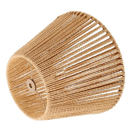 PENIKOKO Rattan Lampenschirm Hängend Vintage Geflochtene Deckenleuchte Ersatzschirm Für Wohnzimmer Schlafzimmer Restaurant Hotel Japanischer Stil PENIKOKO Rattan Lampenschirm Hängend Vintage Geflochtene Deckenleuchte Ersatzschirm Für Wohnzimmer Schlafzimmer Restaurant Hotel Japanischer Stil von PENIKOKO