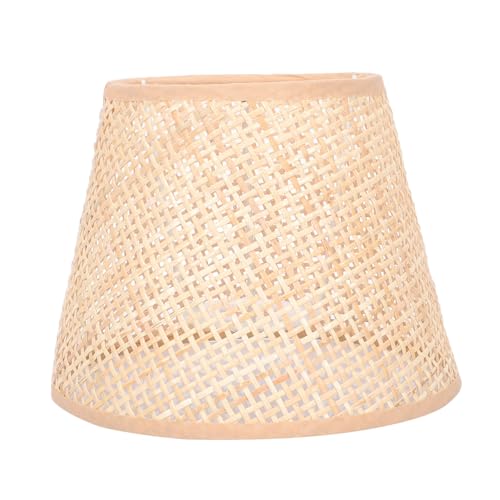 PENIKOKO Rattan Lampenschirm Handgefertigt Gewebt Natürlicher Ersatz Lampenschirm für Tischlampen Boho Stil Einfache Montage Dekorativer Lampenüberzug PENIKOKO Rattan Lampenschirm Handgefertigt Gewebt Natürlicher Ersatz Lampenschirm für Tischlampen Boho Stil Einfache Montage Dekorativer Lampenüberzug von PENIKOKO