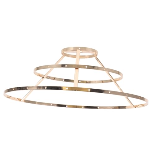 PENIKOKO Retro DIY Lampenschirm Gestell aus Eisen Lampenschirmhalter mit Robustes Kronleuchter Gestell für Individuelle Pendelleuchten Goldfarben Ø Höhe PENIKOKO Retro DIY Lampenschirm Gestell aus Eisen Lampenschirmhalter mit Robustes Kronleuchter Gestell für Individuelle Pendelleuchten Goldfarben Ø Höhe von PENIKOKO