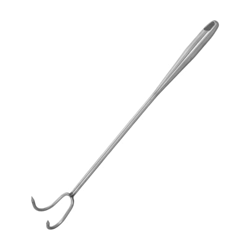 PENIKOKO Robuster Grill Fleischhaken aus Edelstahl mit Ergonomischem Griff zum Wenden und Greifen von Gegartem Fleisch Vielseitig für Grill Gasgrill und Heimkochen Geeignet von PENIKOKO