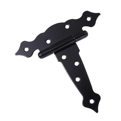 PENIKOKO Robustes T Strap Türscharnier aus Schwarzem Schmiedeeisen Rostbeständig Langlebig und Dekorativ Geeignet für Holztüren Schränke Garderoben und Möbel Glatte Oberfläche Verstärkte PENIKOKO Robustes T Strap Türscharnier aus Schwarzem Schmiedeeisen Rostbeständig Langlebig und Dekorativ Geeignet für Holztüren Schränke Garderoben und Möbel Glatte Oberfläche Verstärkte von PENIKOKO