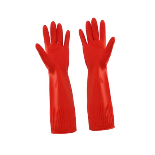 PENIKOKO Rote Latex spülhandschuhe mit Weichem Innenfutter Wasser Ölbeständig Strapazierfähig Küchenreinigungshandschuhe für Haushalt Geschirr Garten Haustierpflege und Autowäsche PENIKOKO Rote Latex spülhandschuhe mit Weichem Innenfutter Wasser Ölbeständig Strapazierfähig Küchenreinigungshandschuhe für Haushalt Geschirr Garten Haustierpflege und Autowäsche von PENIKOKO