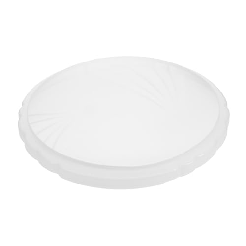 PENIKOKO Runder Kunststoff Lampenschirm für Deckenleuchte Stabiles Modernes Design Lichtdurchlässiger Lampenschirm für Schlafzimmer Balkon Küche Weiches Blendfreies Licht Einfache von PENIKOKO