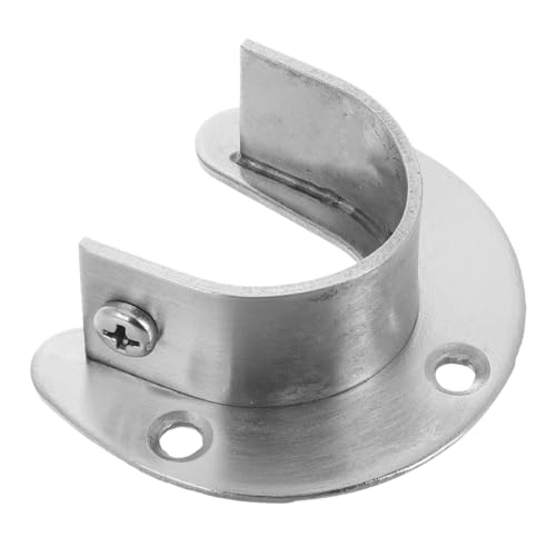PENIKOKO Schrankstangenhalter aus Robustem Edelstahl Offene Flanschhalterung für Wandmontage Langlebige Kleiderstangenhalterung Platzsparend und Elegant für Garderoben und Schränke PENIKOKO Schrankstangenhalter aus Robustem Edelstahl Offene Flanschhalterung für Wandmontage Langlebige Kleiderstangenhalterung Platzsparend und Elegant für Garderoben und Schränke von PENIKOKO
