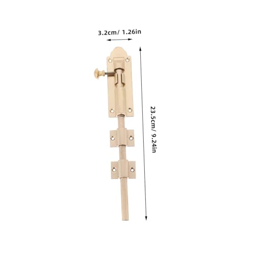 PENIKOKO Schwerer Messing schiebeschloss Bolzenriegel Robust Vielseitig Montierbar für Holztüren und Gartentore Antikes Design Zuverlässiger Tür Fensterverschluss von PENIKOKO