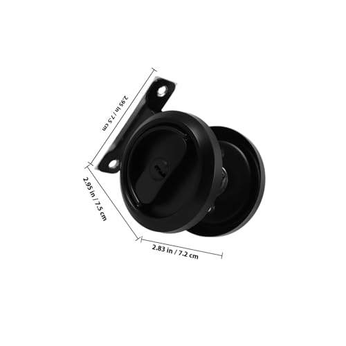 PENIKOKO Schwerlast türschloss aus Edelstahl Unsichtbares Privacy Pocket Türschloss für Schlafzimmer Küche Bad Waschraum Einfache Montage Sicherer Schutz von PENIKOKO