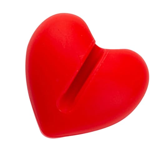 PENIKOKO Silicone Thermometer Clip für Töpfe Rutschfester Thermometerhalter für Kerzenherstellung Praktischer Clip Stylischem Rot für Küchenutensilien und Temperaturüberwachung von PENIKOKO