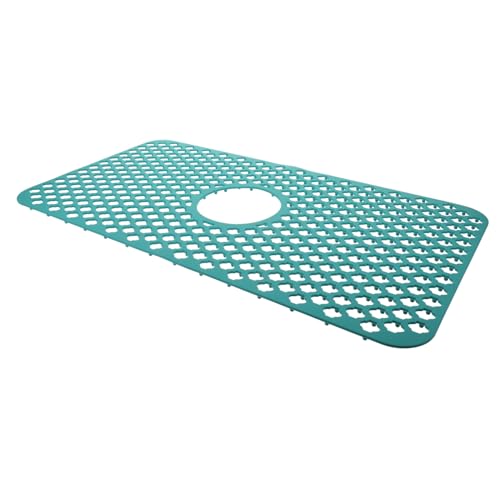 PENIKOKO Silikon Spülbeckenschutzmatte Lang Flexibel Rutschfest Abtropfmatte für Küchenspüle Multifunktional Leicht zu Reinigen Bpa frei Küchenzubehör Grün von PENIKOKO