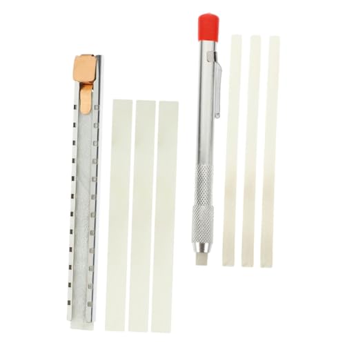 PENIKOKO Speckstein Stift mit Halter Teilig für Metall Fliesen Markierung Schmutzfreie Anreißkreide Langlebiger Markierbleistift für Schweißen Metallverarbeitung Bau und Textilindustrie PENIKOKO Speckstein Stift mit Halter Teilig für Metall Fliesen Markierung Schmutzfreie Anreißkreide Langlebiger Markierbleistift für Schweißen Metallverarbeitung Bau und Textilindustrie von PENIKOKO
