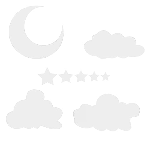 PENIKOKO Spiegel Wanddeko Wolken Mond Sterne Selbstklebend Wandaufkleber Für Schlafzimmer Wohnzimmer Kinderzimmer Reflektierende Klebespiegel Wand Sticker PENIKOKO Spiegel Wanddeko Wolken Mond Sterne Selbstklebend Wandaufkleber Für Schlafzimmer Wohnzimmer Kinderzimmer Reflektierende Klebespiegel Wand Sticker von PENIKOKO