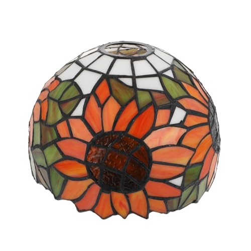 PENIKOKO Stil Buntglas Lampenschirm Sonnenblume Glas Lampenschale für Deckenleuchte Wandlampe Kinderzimmer Schlafzimmer Wohnzimmer PENIKOKO Stil Buntglas Lampenschirm Sonnenblume Glas Lampenschale für Deckenleuchte Wandlampe Kinderzimmer Schlafzimmer Wohnzimmer von PENIKOKO