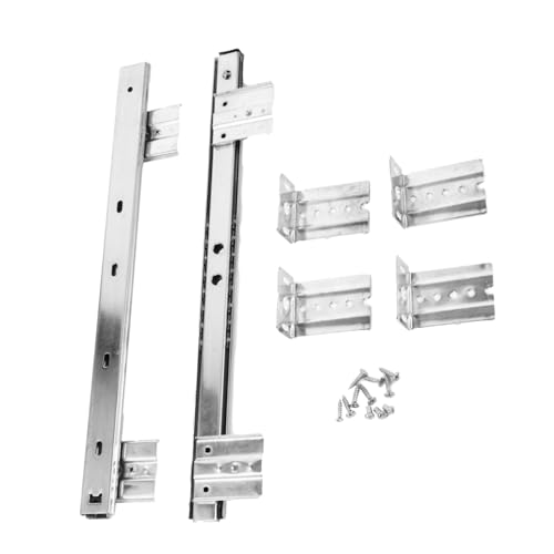 PENIKOKO Tastaturführungsschiene Geräuscharm Höhenverstellbar Langlebig Schubladenführung für Schreibtisch Weiße Keyboard Drawer Slide von PENIKOKO