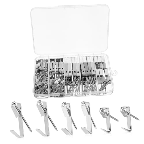 PENIKOKO Teiliges Bildaufhänger aus Robustem Metall Silberfarbene Nägel für Betonwände und Diverse Oberflächen Vielseitig Einsetzbar zum Sicheren Aufhängen von Bilderrahmen und PENIKOKO Teiliges Bildaufhänger aus Robustem Metall Silberfarbene Nägel für Betonwände und Diverse Oberflächen Vielseitig Einsetzbar zum Sicheren Aufhängen von Bilderrahmen und von PENIKOKO