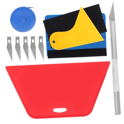 PENIKOKO Teiliges Tapeten Glättwerkzeug mit Andrückrolle Spatel und Cuttermesser Vielseitiges Peel And Stick Tapeten und Folienwerkzeug für Glatte Flächen Einfache Anwendung für Heim und von PENIKOKO