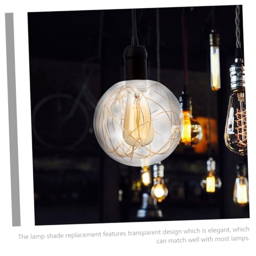 PENIKOKO Transparenter Glasschirm Kugel Ømm mit Goldfarbenem Aluminiumdraht Lampenabdeckung Eleganter Lampenschirm für Pendelleuchte Decken Wandleuchte Modernes Design für Wohnraum PENIKOKO Transparenter Glasschirm Kugel Ømm mit Goldfarbenem Aluminiumdraht Lampenabdeckung Eleganter Lampenschirm für Pendelleuchte Decken Wandleuchte Modernes Design für Wohnraum von PENIKOKO