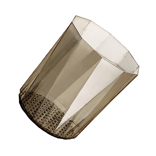 PENIKOKO Transparenter Pet Desktop Abfalleimer Müllbehälter Robust Vielseitig Kleiner Haushaltsbehälter für Papierreste und Schmutz von PENIKOKO