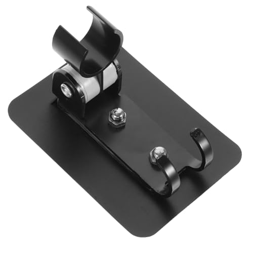 PENIKOKO Verstellbare Duschkopfhalterung aus Robustem Space Aluminium Rostfrei ohne Bohren mit Starkem Halt für Handbrause Praktisches Badezimmerzubehör in Schwarz Einfache Montage und von PENIKOKO