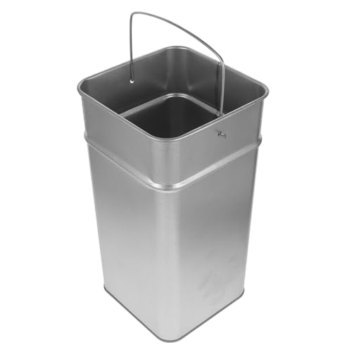PENIKOKO Verzinkter Outdoor Mülleimer Innenbehälter Robuster Metall Eimer mit Henkel Rostfrei Große Kapazität Vielseitiger Abfallbehälter für Garten und Haushalt von PENIKOKO