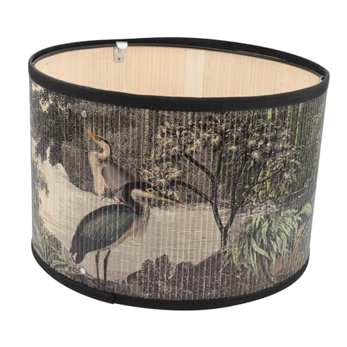 PENIKOKO Vintage Lampenschirm aus Naturmaterial Robuster Pendelleuchten Schirm Langlebig und Dekorativ Passend für Deckenlampen und Kronleuchter Einfache Montage Warmes Licht für Wohn und PENIKOKO Vintage Lampenschirm aus Naturmaterial Robuster Pendelleuchten Schirm Langlebig und Dekorativ Passend für Deckenlampen und Kronleuchter Einfache Montage Warmes Licht für Wohn und von PENIKOKO