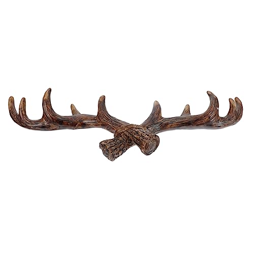 PENIKOKO Vintage Retro Antler Wandhaken Mittelgroß Dekorativer Harz Garderobenhaken Robust Kratzfest für Jacken Hüte Schlüssel Wohnzimmer Flur Büro Bohrmontage PENIKOKO Vintage Retro Antler Wandhaken Mittelgroß Dekorativer Harz Garderobenhaken Robust Kratzfest für Jacken Hüte Schlüssel Wohnzimmer Flur Büro Bohrmontage von PENIKOKO