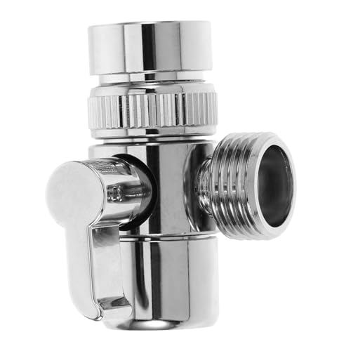 PENIKOKO Vollkupfer Wasserhahn Adapter Waschmaschinen Anschluss Verteiler mit Drehbarem Metallgriff Robust und Dicht Geeignet für Geschirrspüler und Waschmaschine Einfacher von PENIKOKO