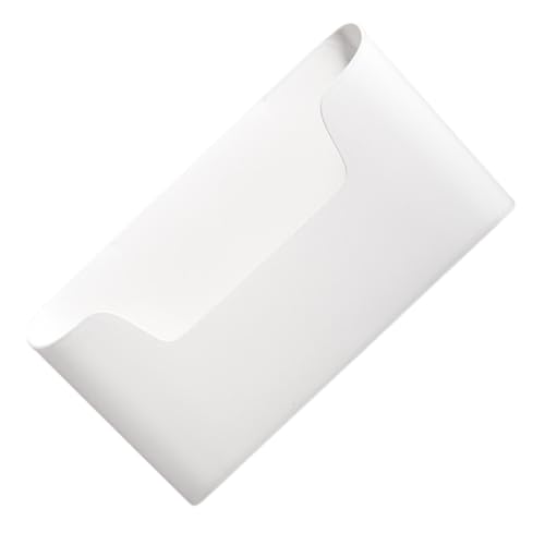 PENIKOKO Wall mounted Aufbewahrungsbox Selbstklebend Kompakt Platzsparend Wand Organizer Weiß Für Büro Badezimmer Küche von PENIKOKO