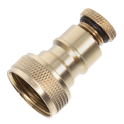 PENIKOKO Waschmaschinen Schlauchanschluss Messing Schnellkupplung mit Automatischer Wasserstopp Funktion Werkzeugfreie Installation Stabile Fall Verbindung Kompatibel für Wasserhahn Küche von PENIKOKO