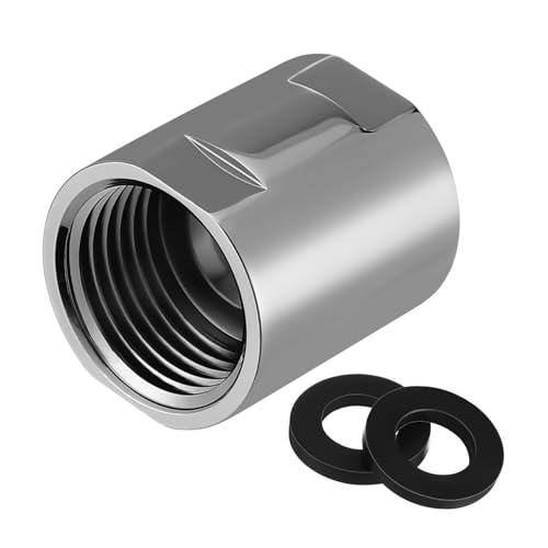 PENIKOKO Wasserrohr Adapter Fach Großer Durchfluss Duschschlauch Verbinder Gerade Anschluss Schnellkupplung für Badewannenarmaturen Vielseitig Einfache Montage von PENIKOKO