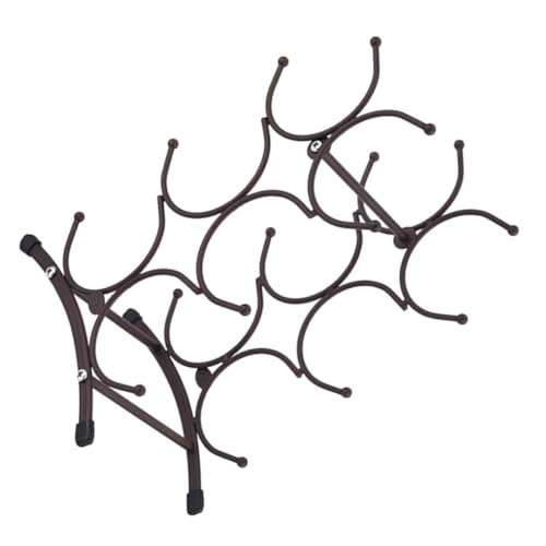 PENIKOKO Weinregal Flaschen Abnehmbar Vintage Stil Rostfrei Metall Weinhalter für Zuhause Küche Bar Tisch Weinflaschenständer Kompakt Robust Langlebig von PENIKOKO