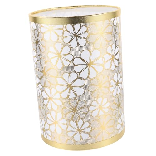 PENIKOKO Weißer Blumen Stoff Lampenschirm Tischlampe Zubehör Metallstruktur Stabil Installieren Für Nachttisch Stehlampe Wohnzimmer Dekoration von PENIKOKO