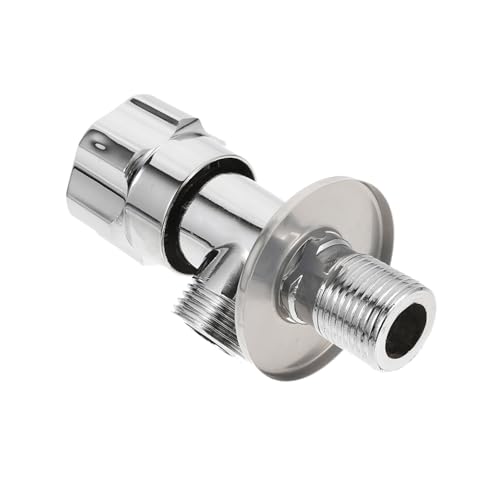 PENIKOKO Zinklegierung Eckventil Stopventil für Badezimmer Küche Selbstdichtend Einfache Installation Wasserflussregulierend Kompatibel mit Duschkopf Handbrause Bidet Sprayer Verchromt von PENIKOKO