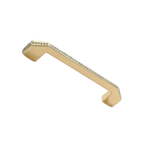 PENIKOKO Zinklegierung Schrankgriff mit Strassstein Langlebiger Möbelgriff für Tv und Schuhschränke Einfache Installation Komfortable Oberfläche Elegantes Design von PENIKOKO