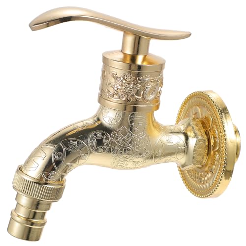 PENIKOKO Zinklegierung Vintage Waschmaschinen Wasserhahn Bad Armatur Einhebel Ventil Kaltwasserhahn Retro Stil Robust Langlebig Haushalt Zubehör von PENIKOKO