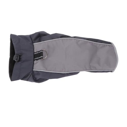 PENIKOKO wasserdichte Hundejacke XL Schwarz mit Wärmendem Futter Atmungsaktiv Wind und Schneesicher Verstellbares Geschirr für Kaltes und Outdoor Aktivitäten von PENIKOKO
